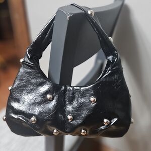 Black Studded Women's Bag